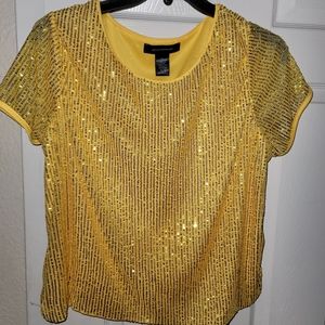 Sequin crop top